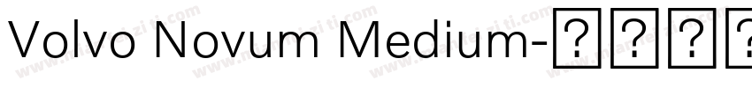 Volvo Novum Medium字体转换